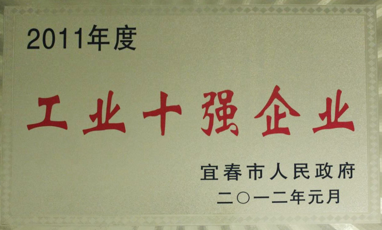 2012工業(yè)十強企業(yè)